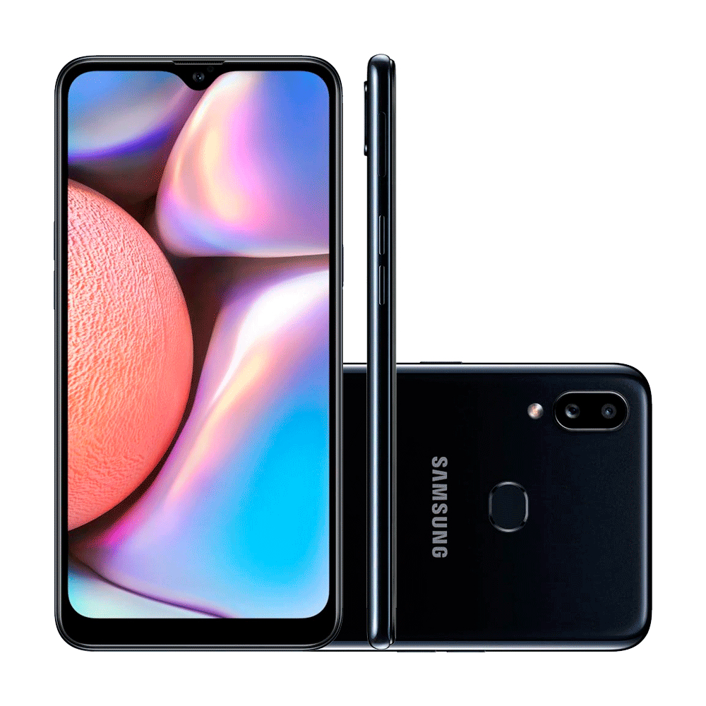 Smartphone Samsung Galaxy A10s 32GB Camera Dupla 2GB RAM Tela 6.2" Leitor de Digital