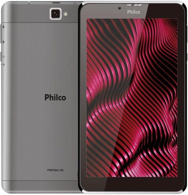 Tablet Philco 16GB PTB7SSG 1GB RAM Wi-Fi Tela 7" 3G Android Pie 9.0 Quadcore 1.3Ghz